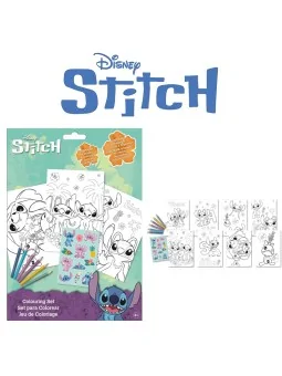 Stitch Set da Colorare con Stickers