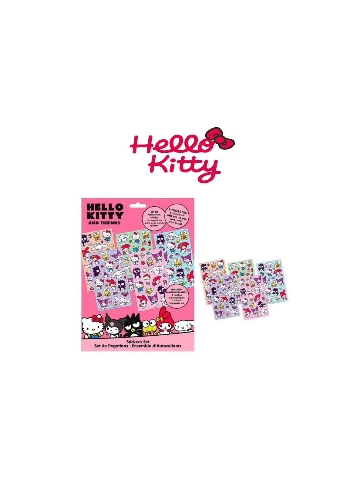 Hello Kitty Stickers Set Ast 2