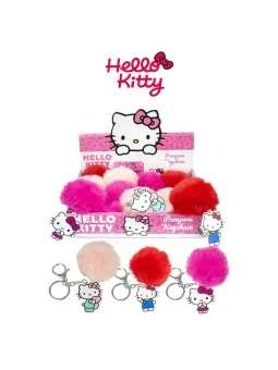 Hello Kitty Portachiavi con Pon Pon 7 cm