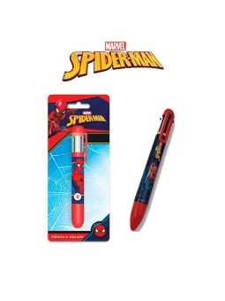 Spiderman Penna 6 Colori Ast2