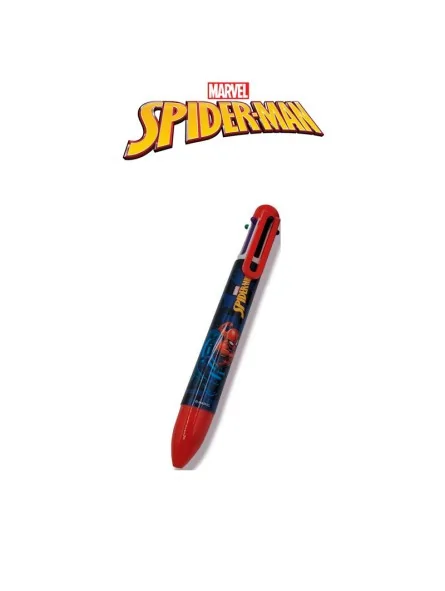Spiderman Penna 6 Colori Ast2