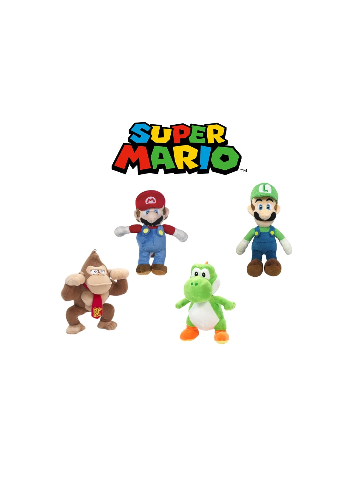 Peluche Super Mario 4 Ast 36 CM