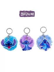 Disney Stitch Portachiavi Peluche Pompon 7 cm