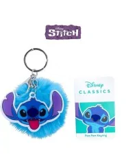 Disney Stitch Portachiavi Peluche Pompon 7 cm