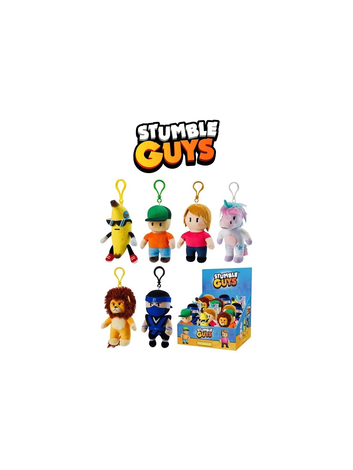 Bagclip Peluche Stumble Guiys 13 cm Bagclip Peluche Stumble Guiys 13 cm