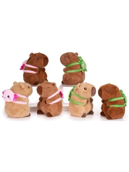 Peluche Capibara con Zaino 22 cm Peluche Capibara con Zaino 22 cm