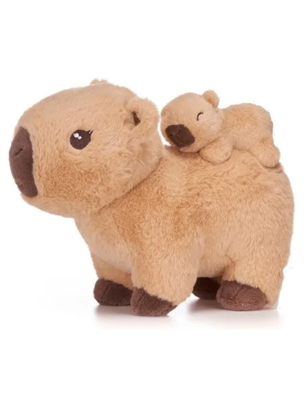 Peluche Capibara con Cucciolo 25 cm Peluche Capibara con Cucciolo 25 cm