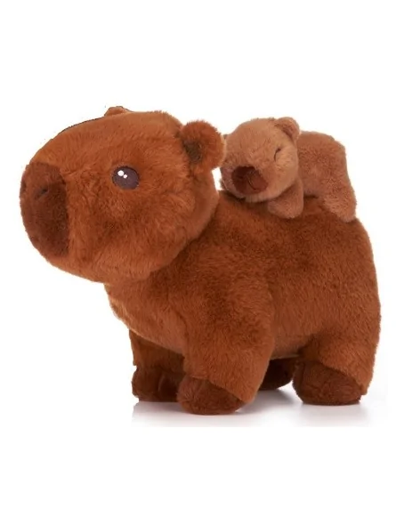 Peluche Capibara con Cucciolo 25 cm Peluche Capibara con Cucciolo 25 cm