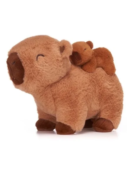 Peluche Capibara con Cucciolo 25 cm Peluche Capibara con Cucciolo 25 cm