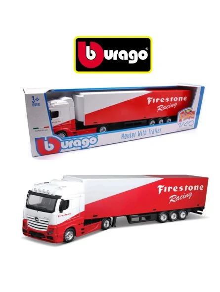 Burago Camion con Rimorchio Firestone Racing Scala 1/43 Burago Camion con Rimorchio Firestone Racing Scala 1/43