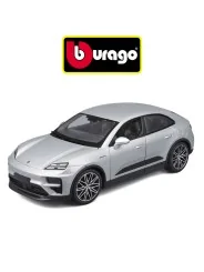 Burago Porsche Macan Turbo Electric Silver Scala 1/24