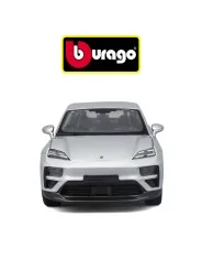 Burago Porsche Macan Turbo Electric Silver Scala 1/24