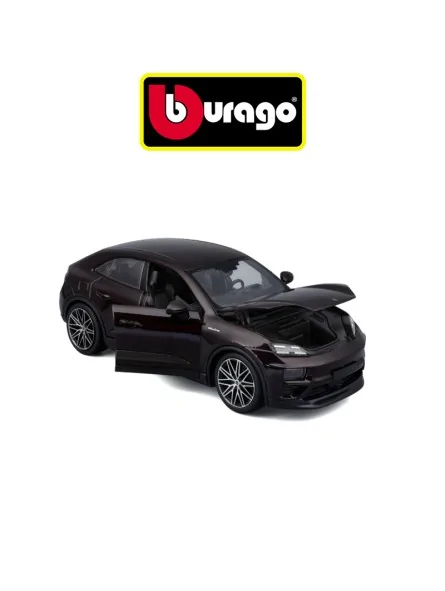 Burago Porsche Macan Turbo Electric Black Scala 1/24 Burago Porsche Macan Turbo Electric Black Scala 1/24