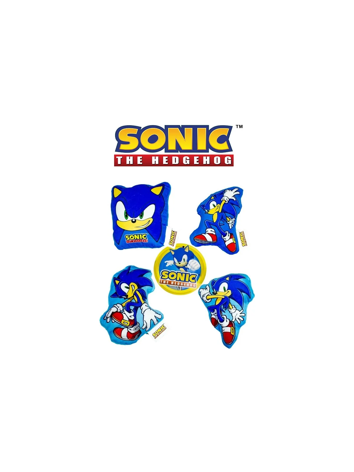 Peluche Mini Cuscino Sonic 15 cm Peluche Mini Cuscino Sonic 15 cm