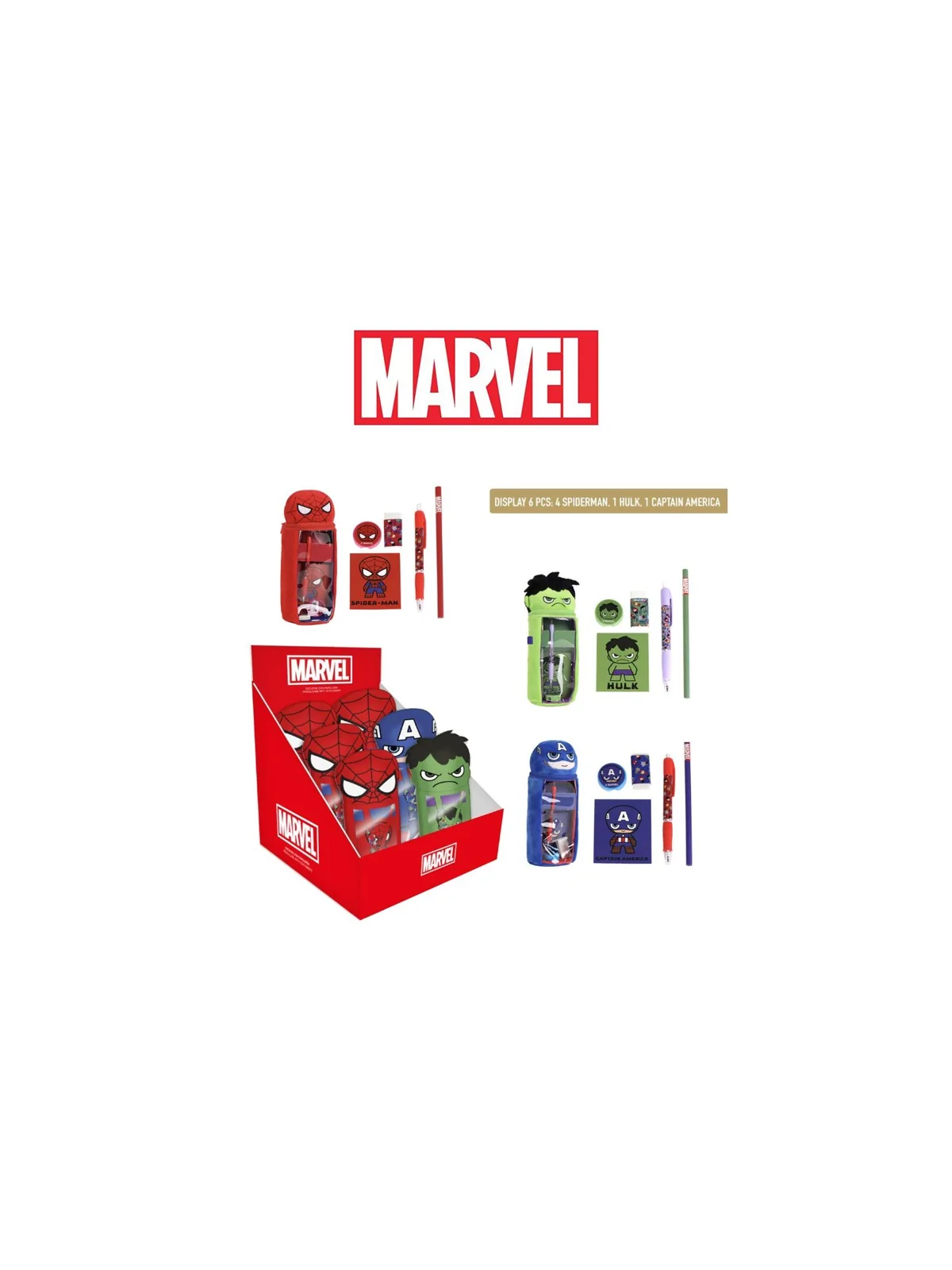 Marvel Avengers Astuccio Peluche Multifunzionale 25 Cm