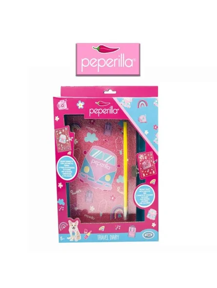 Peperilla Travel Diary con Penna e Stickers Peperilla Travel Diary con Penna e Stickers