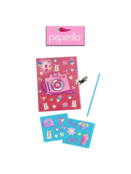 Peperilla Travel Diary con Penna e Stickers Peperilla Travel Diary con Penna e Stickers