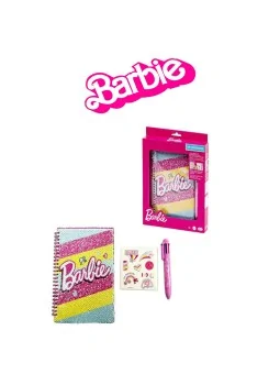 Barbie My Notebook Diario con Paillettes