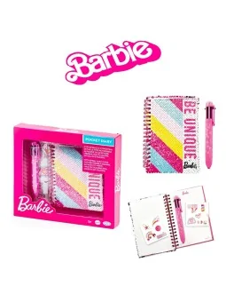 Barbie Pocket Diary con Penna Multicolor