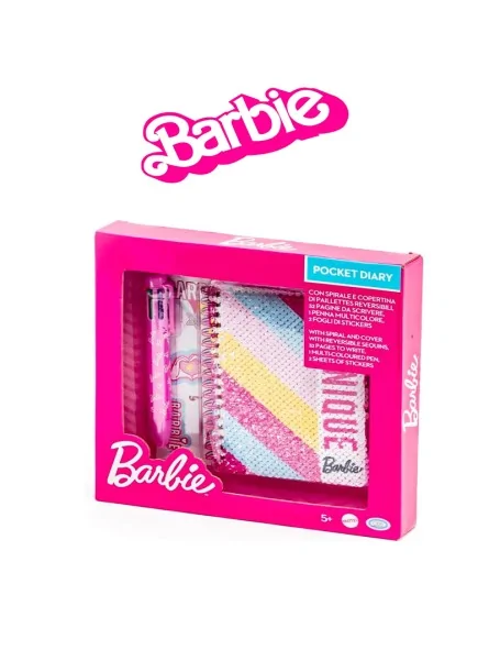Barbie Pocket Diary con Penna Multicolor Barbie Pocket Diary con Penna Multicolor