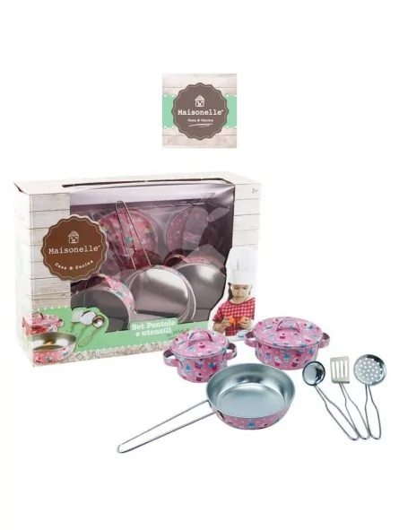 Maisonelle Set Pentole in Metallo e Utensili