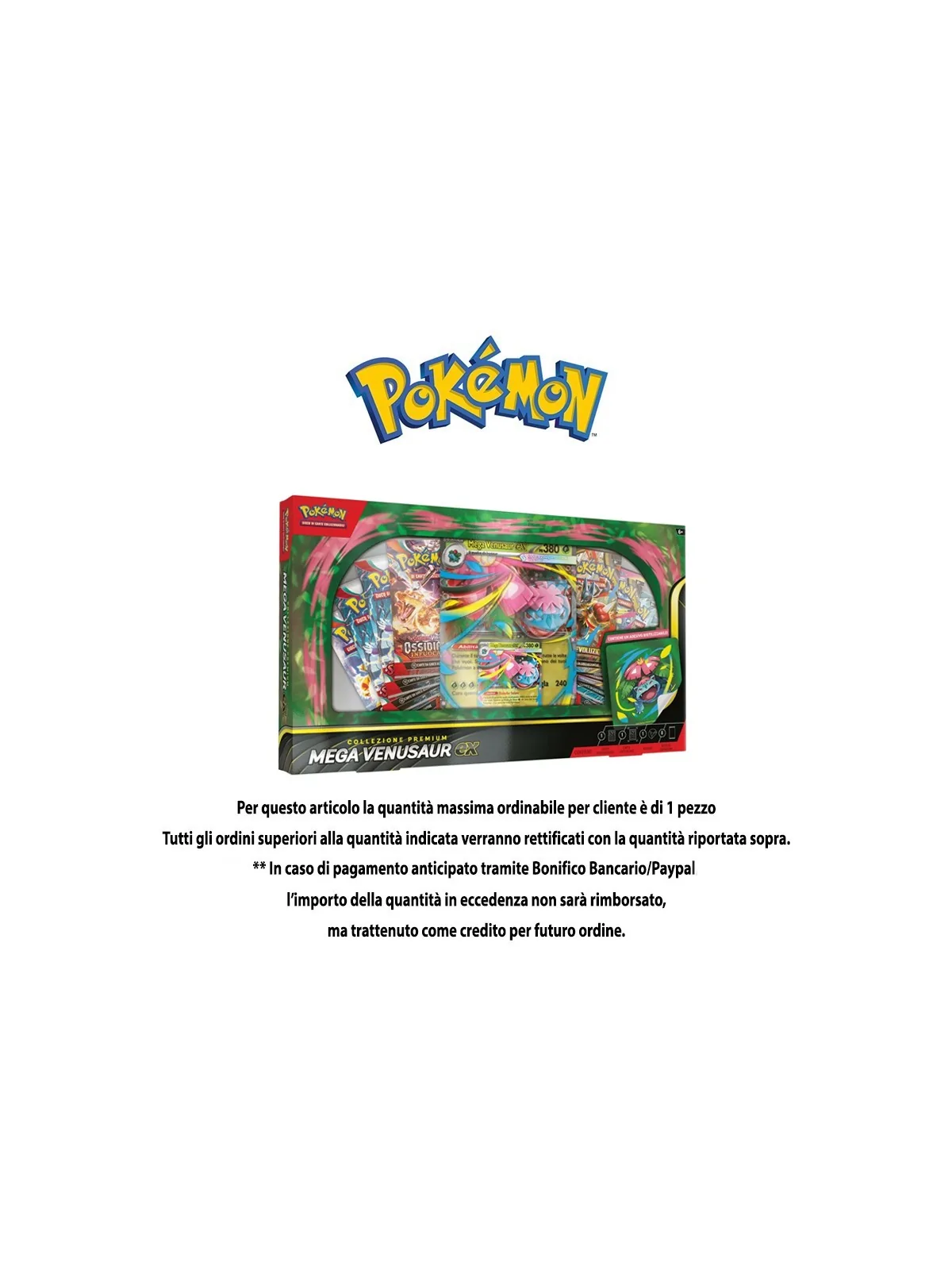 Pokemon Collezione Premium Mega Venusaur EX