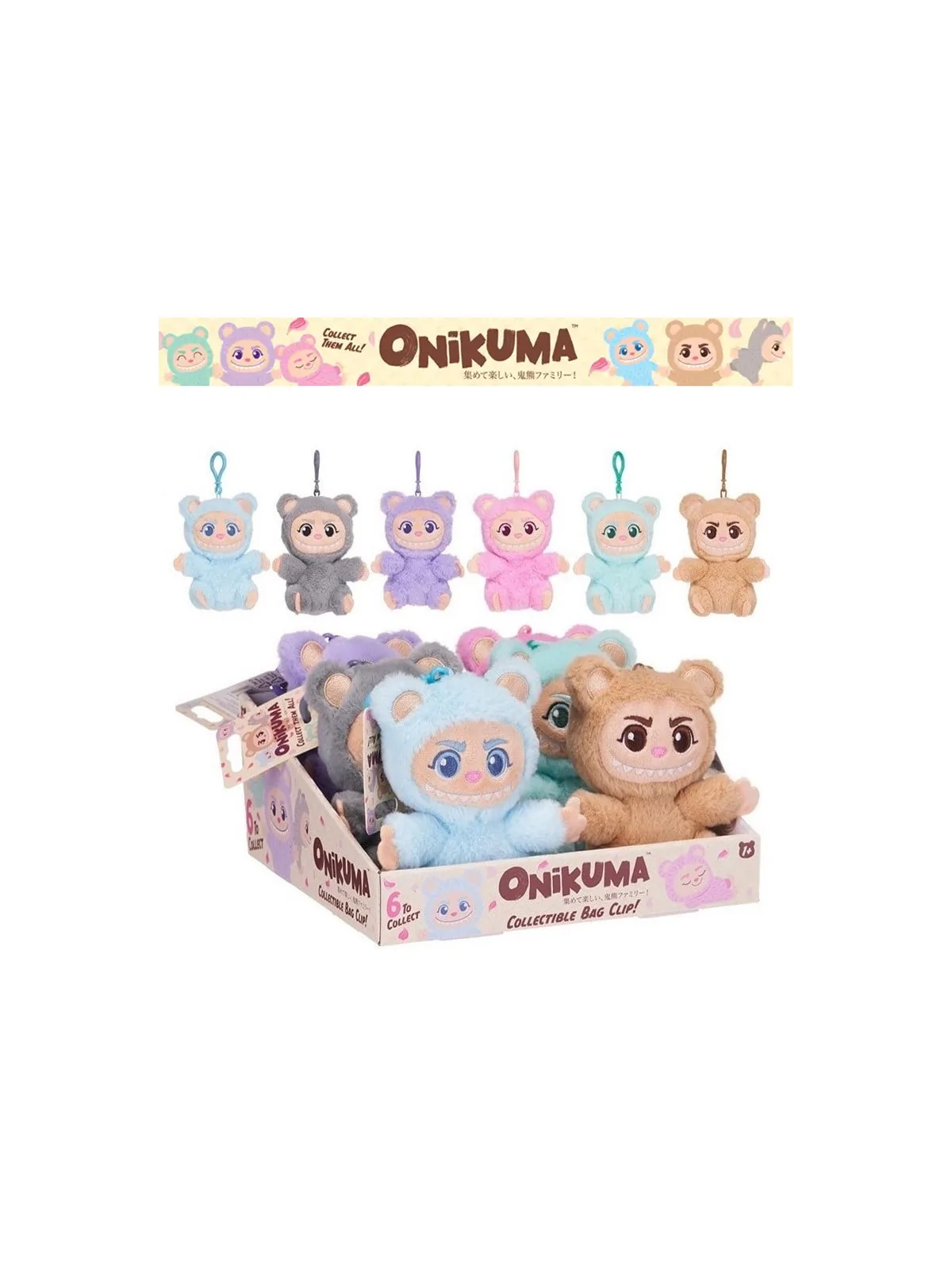 Peluche Onikuma Bagclip 13 cm