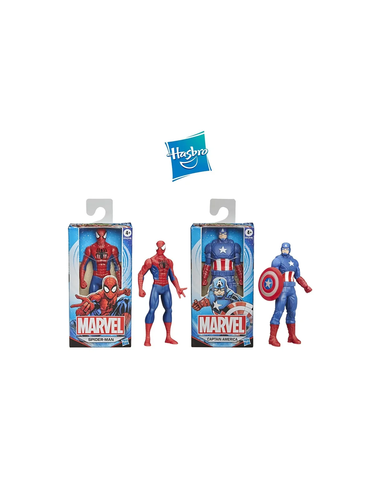 Marvel Spiderman e Captain America 15 cm