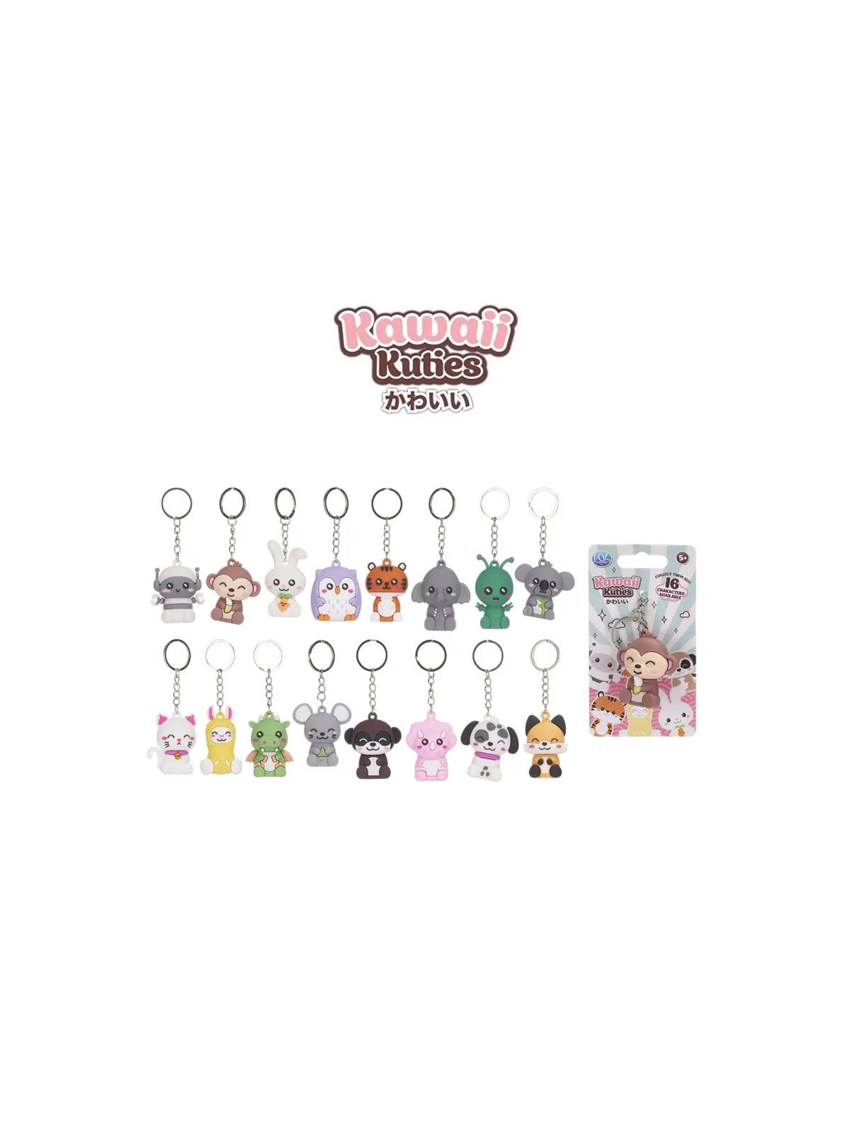 Portachiavi Kawaii Kuties 3D