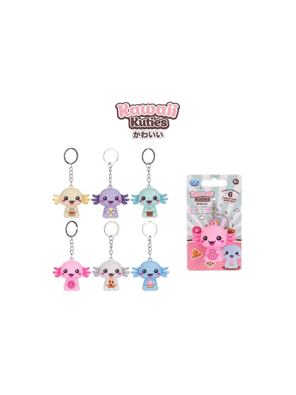 Portachiavi Kawaii Kuties Snaxolotyl 3D