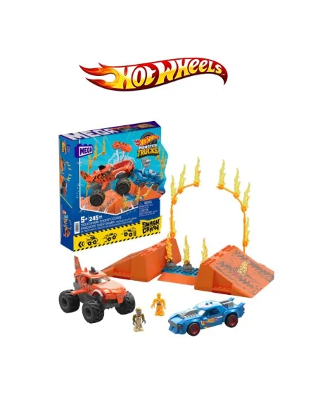 Hotwheels Monster Truks Tiger Shark Smash e Crash
