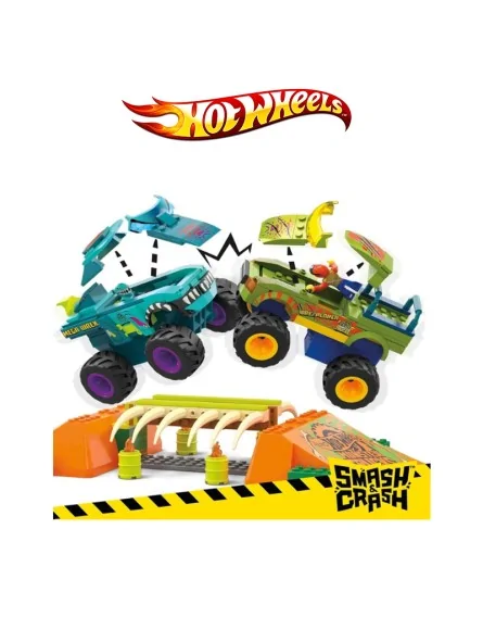 Hotwheels Monster Truck Mega Wrex Boneyard Smash e Crash