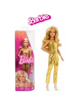 Barbie Fashionistas con Tuta Dorata 30 cm