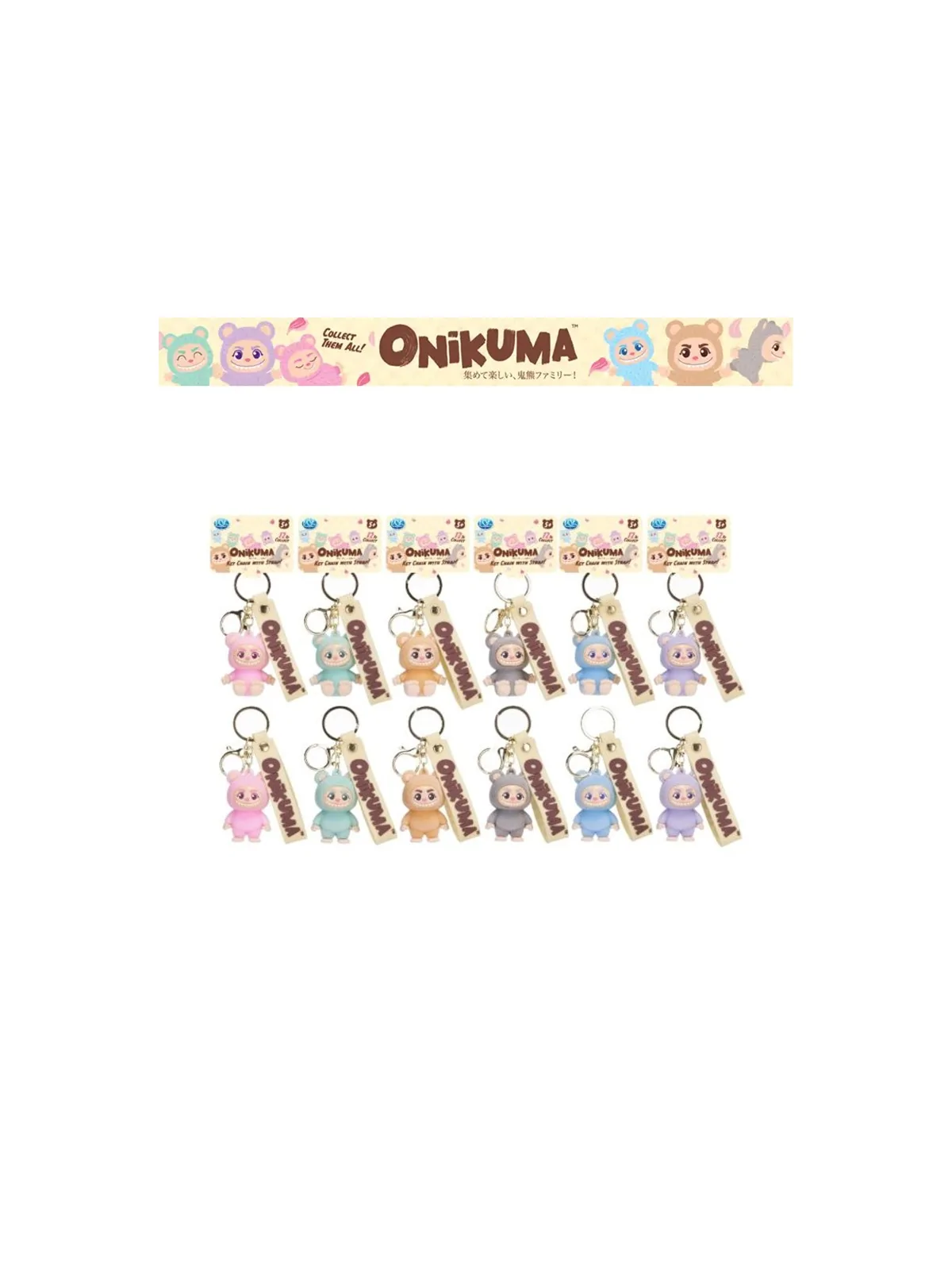 Portachiavi Onikuma 3D Floccato 7 cm