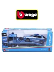 Burago Carro Attrezzi Polizia Con Auto Scala 1/43