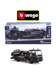 Burago Carro Attrezzi Carabinieri Con Auto Scala 1/43