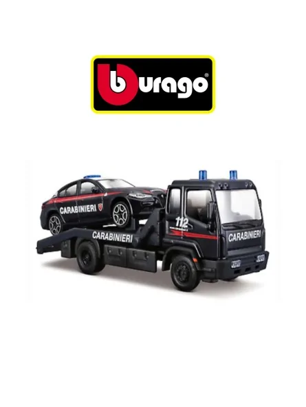 Burago Carro Attrezzi Carabinieri Con Auto Scala 1/43
