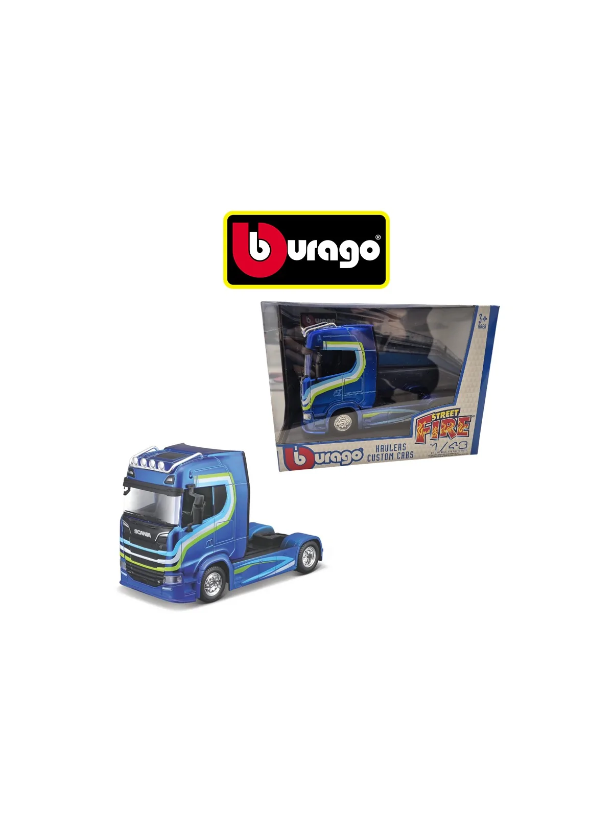 Burago Motrice Scania Blu S790 Scala 1/43