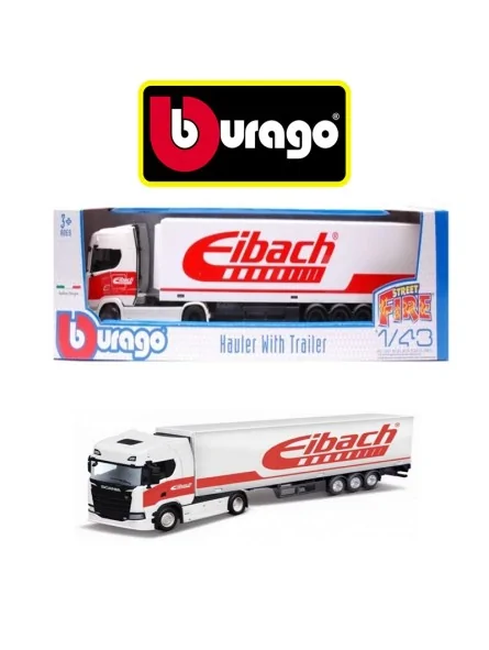 Burago Camion Con Rimorchio Eibach Scala 1/43