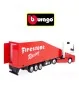 Burago Camion con Rimorchio Firestone Racing Scala 1/43