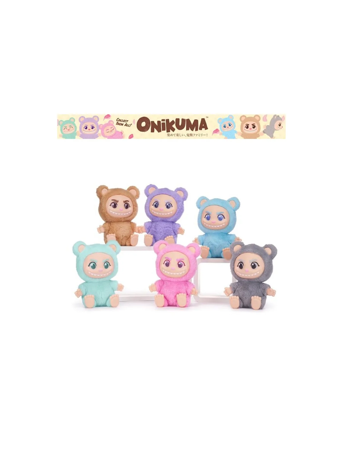 Peluche Onikuma Seduto con Viso in PVC 24 cm