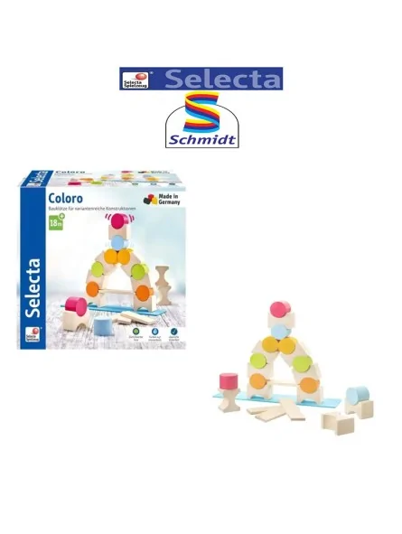 Selecta Coloro Mattoncini Per Costruzioni in Legno