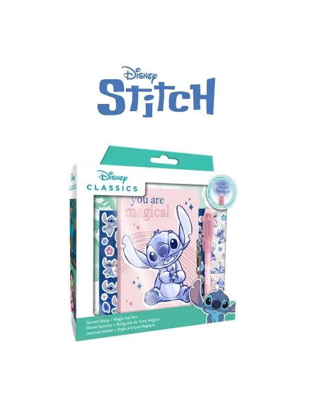 Disney Stitch Diario Segreto con Penna Magica