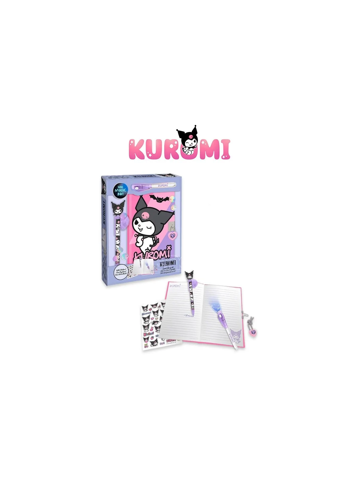 Kuromi Diario Segreto con Penna Magica