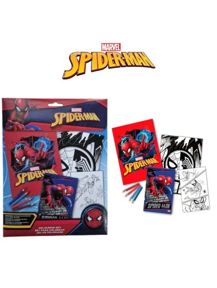 Spiderman Colouring Set