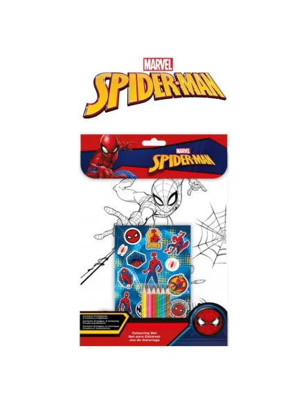 Spiderman Colouring Set Ast 1