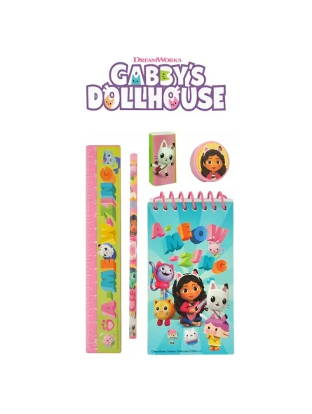 Gabbys Dollhouse Stationary Set 5 pcs