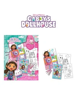 Gabbys Dollhouse Colouring Set