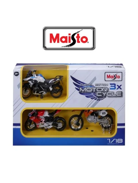 Maisto Gift 3 Pack Moto Scala 1/18