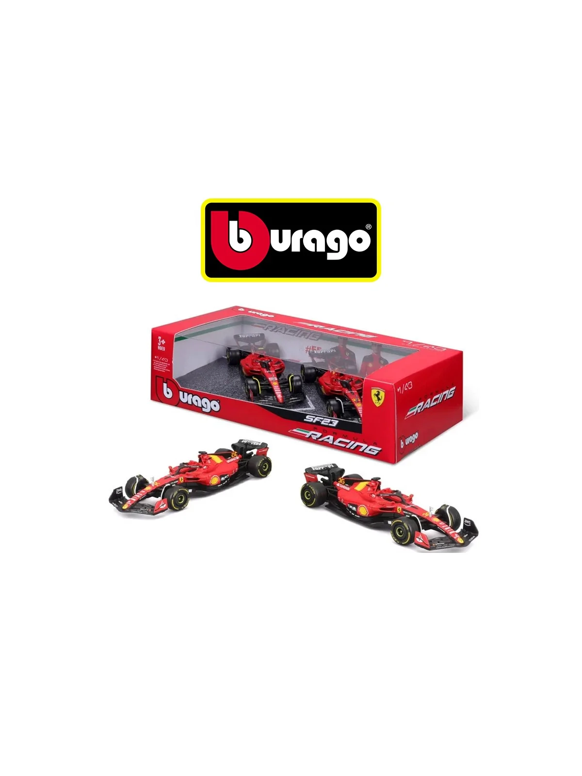 Burago Gift Pack 2 Ferrari SF23 Scala 1/43